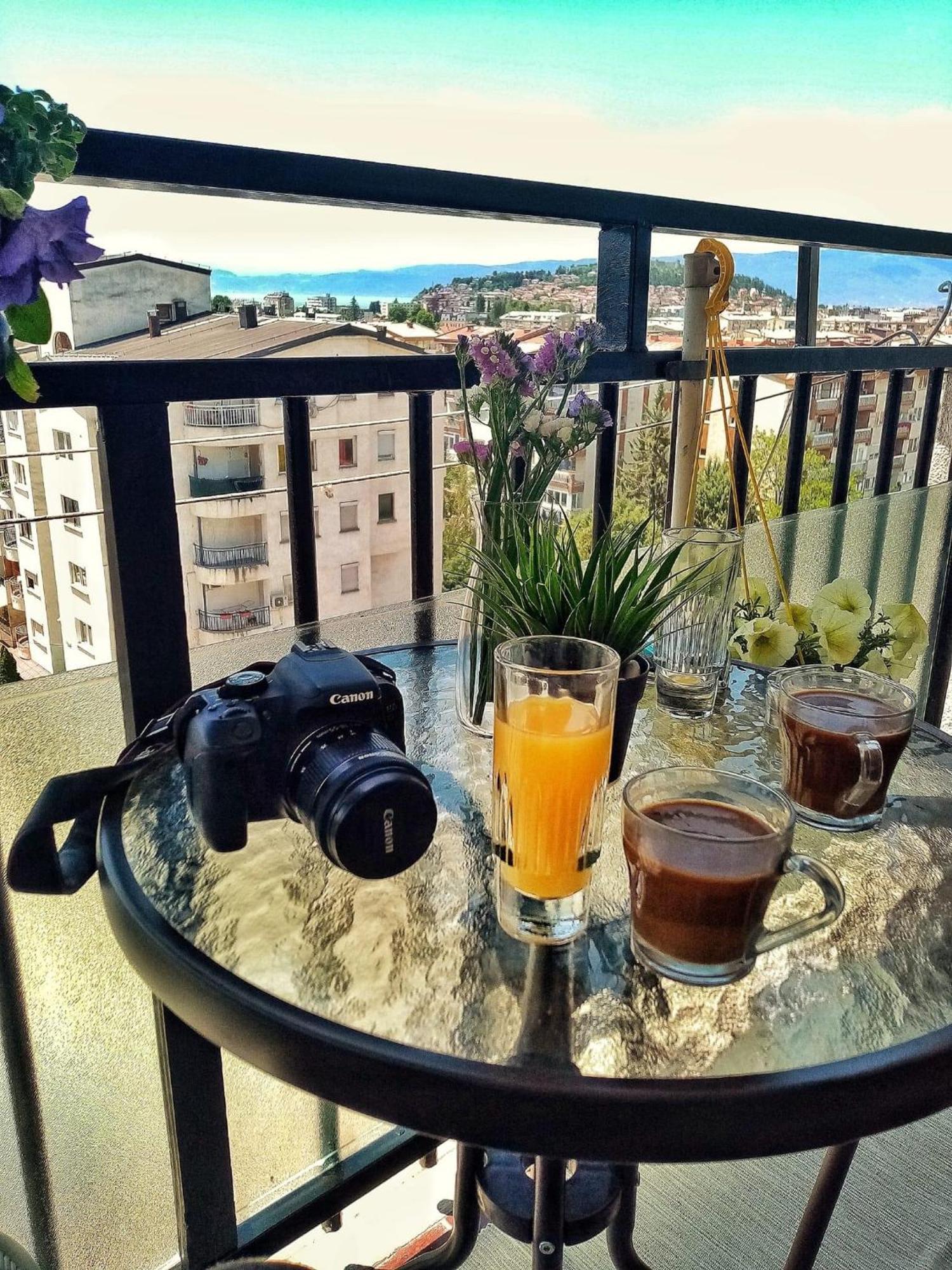 Nadia Apartment Ohrid With Lake View 外观 照片