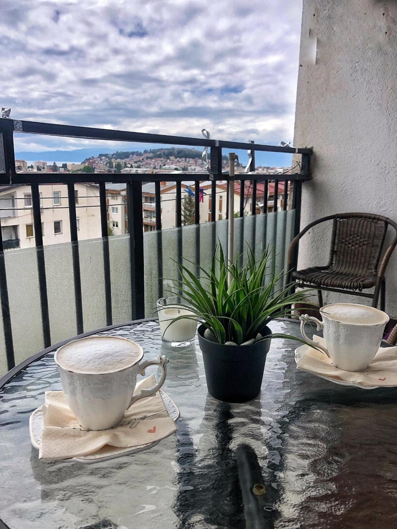 Nadia Apartment Ohrid With Lake View 外观 照片